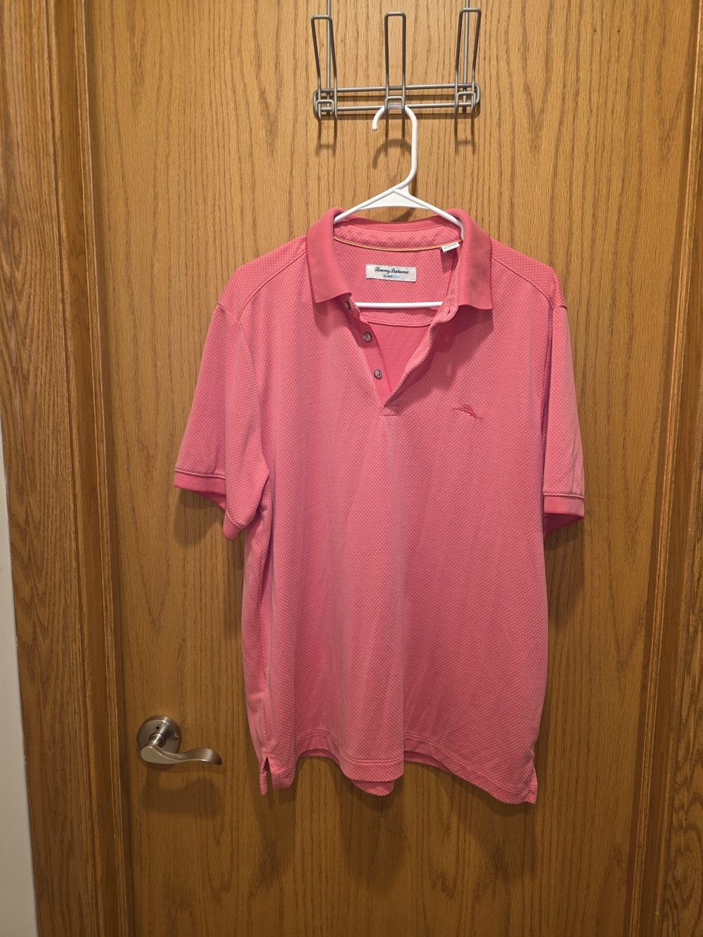 Tommy Bahama Men's Coral Pink Polo